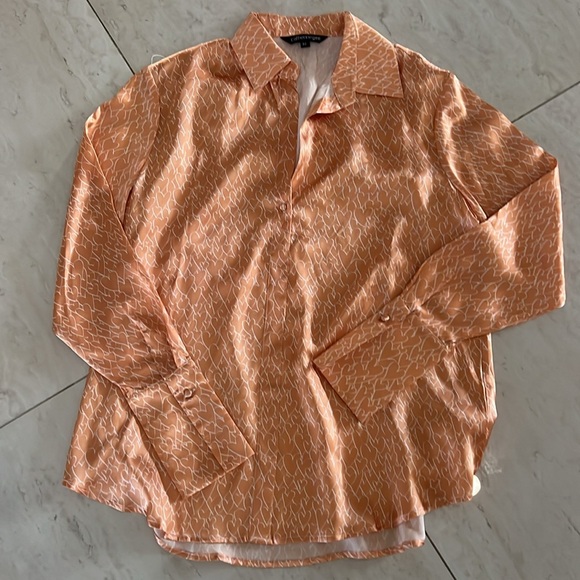 Catherine gee beautiful blouse with hearts on it, 100% silk - Picture 4 of 8